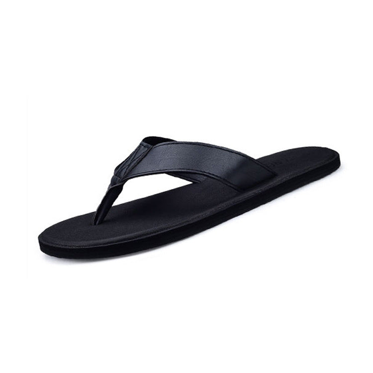 Flip-Flops Casual Leather Slippers Korean Style Sandals Personalized Sandals