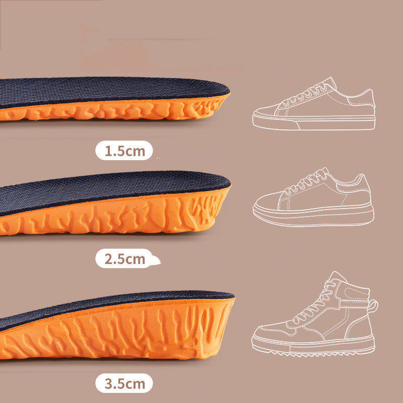 Sweat-absorbent Shock-absorbing Soft Bottom Breathable Sports Height Increasing Insole