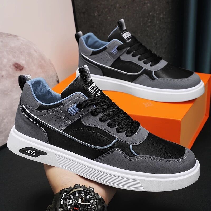 Men's Breathable Canvas Sneakers – Korean-Style Trendy Shoes for Everyday Wear | Stylish, Comfortable & All-Matching Footwear